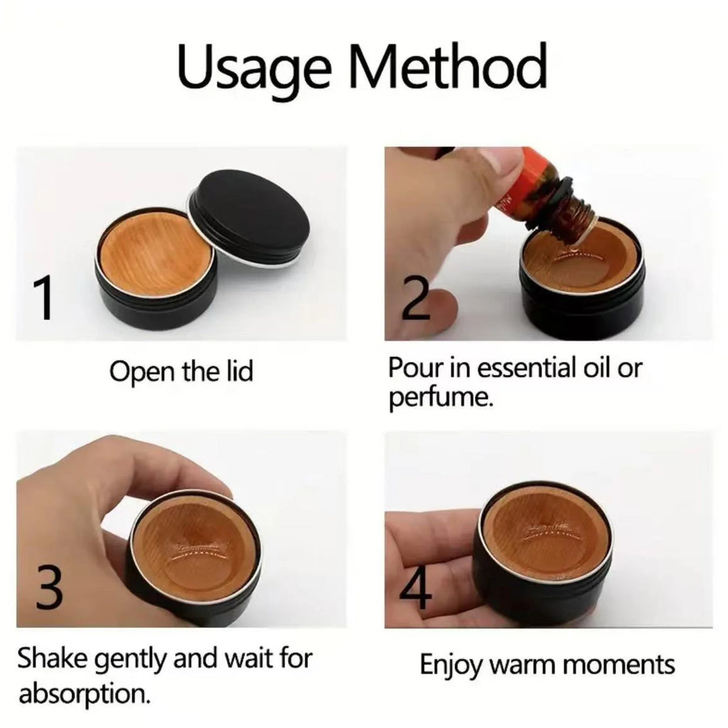 Natural solid wood aroma diffuser - suitable for long-lasting fragrance accessories in homes, bathrooms, living rooms, etc